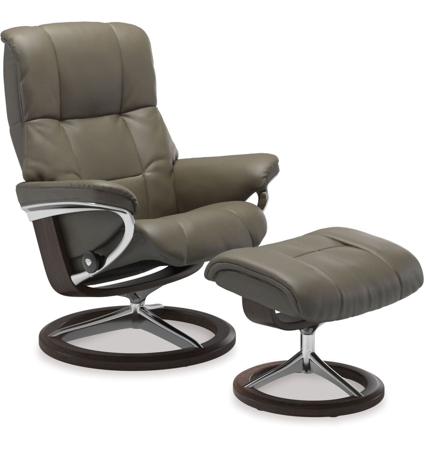 Mayfair Medium Signature Polished Metal Velaro Forest Green/Oak base