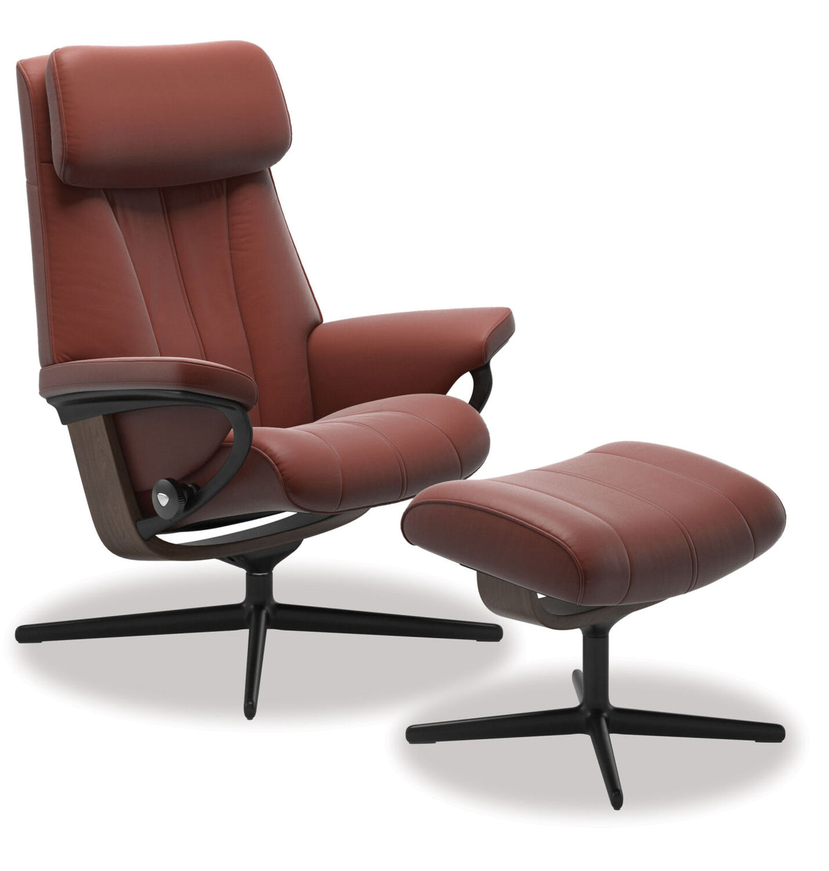 Stressless Paul - Medium Dark Henna,cross Base,Black Matt,Walnut