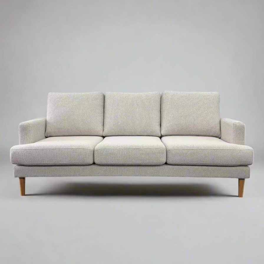 Alex 3 Seater Sofa — Loft Silver Streak