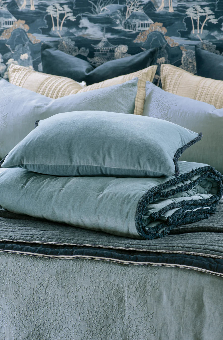 Frangia Comforter Smoke Blue