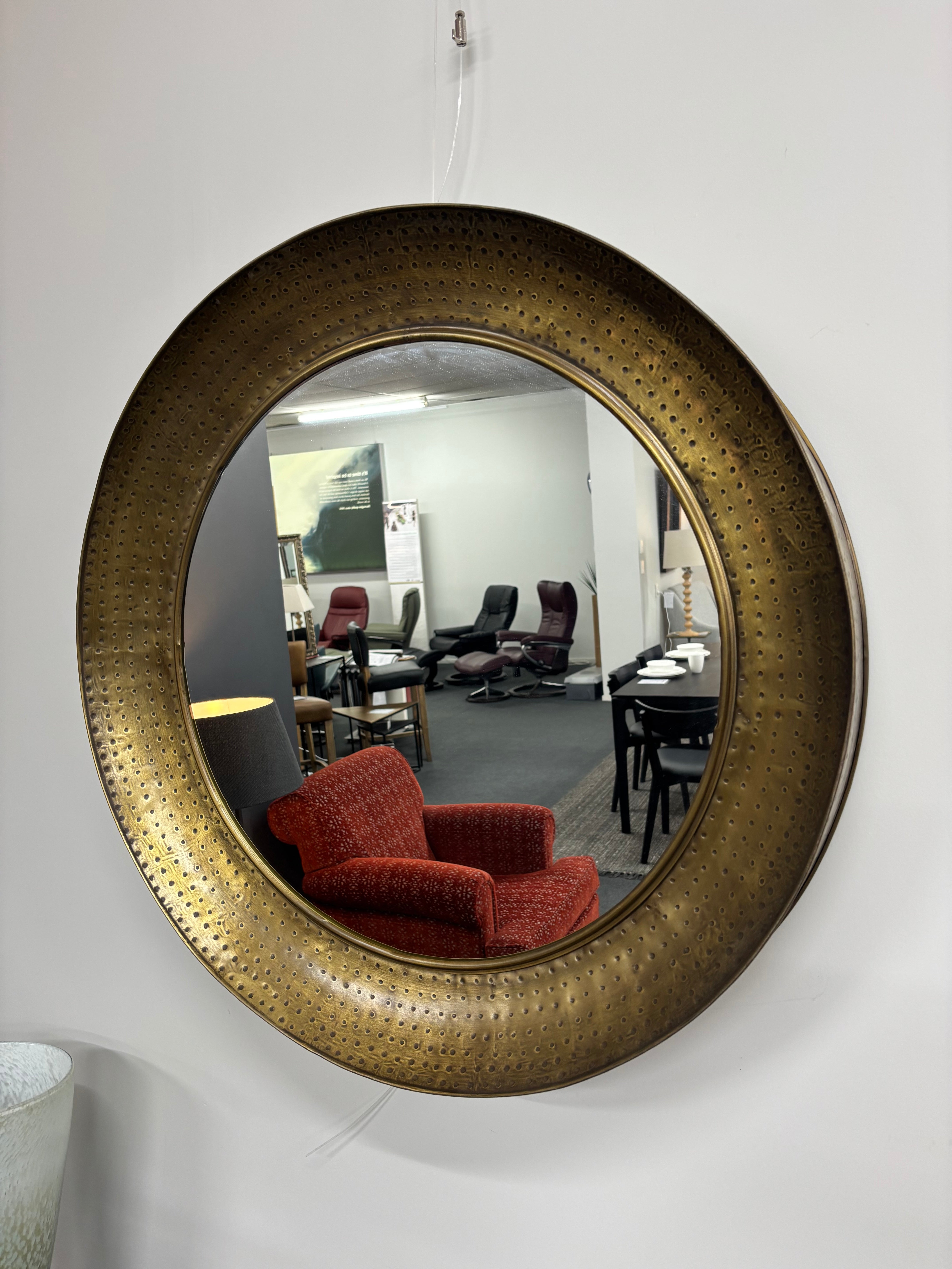 Round Gold Mirror