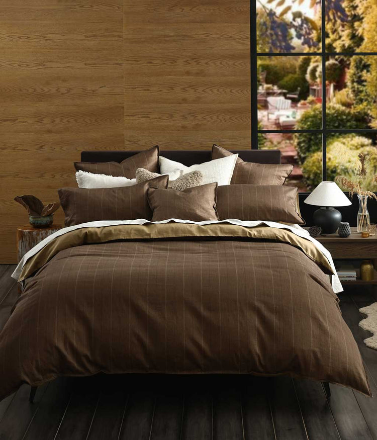 Hedge Duvet Set, Chestnut, King