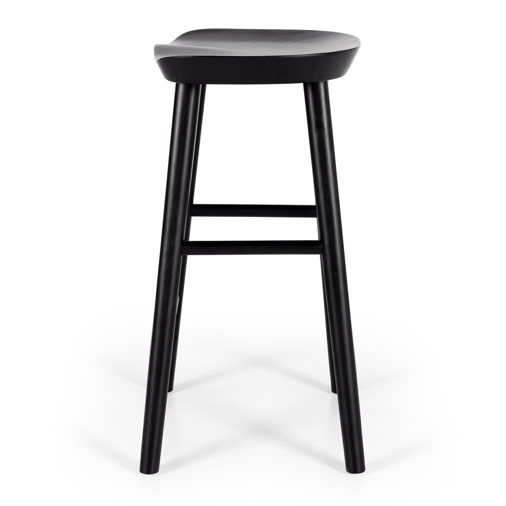 Fuji Oak Barstool Black