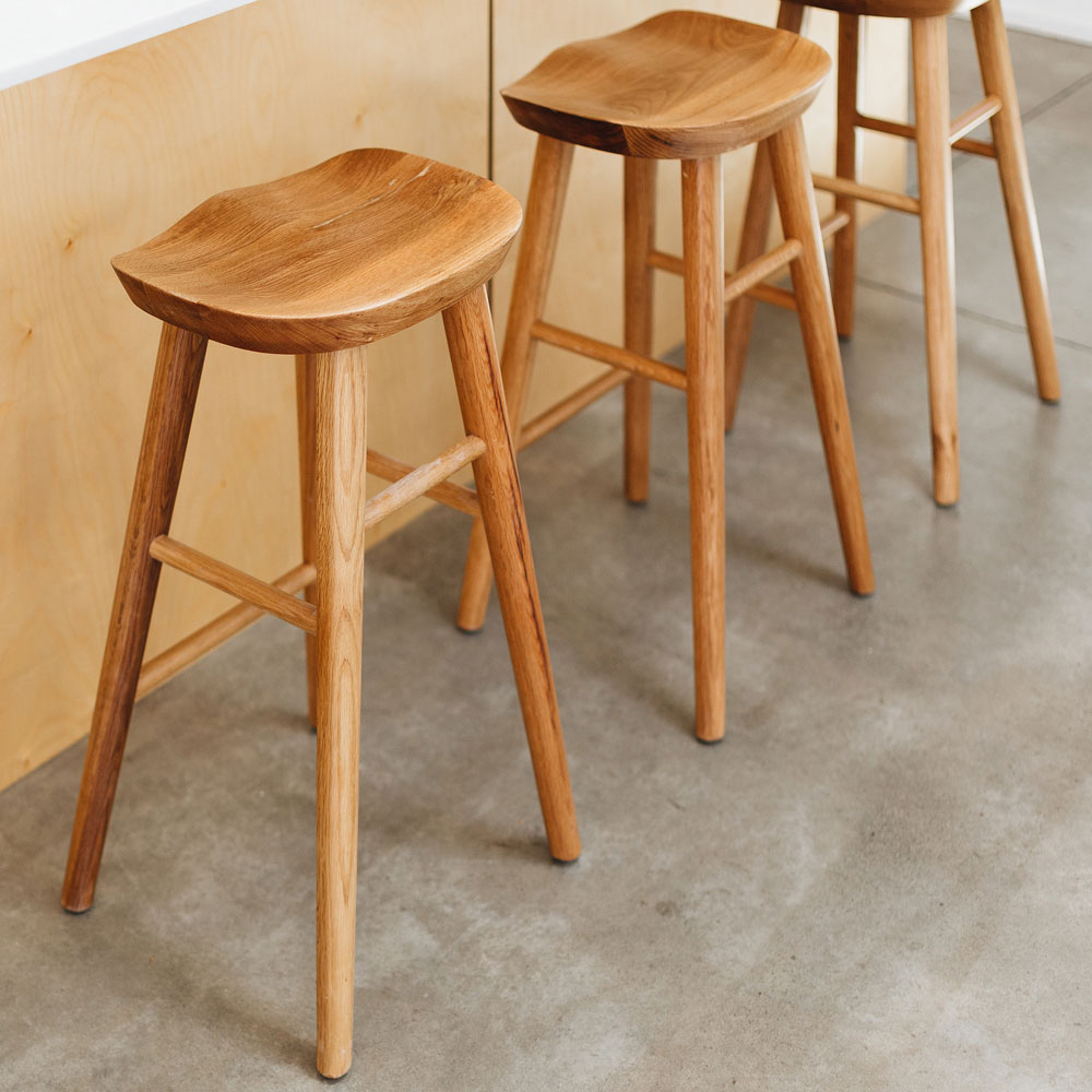 Fuji Barstool Oak