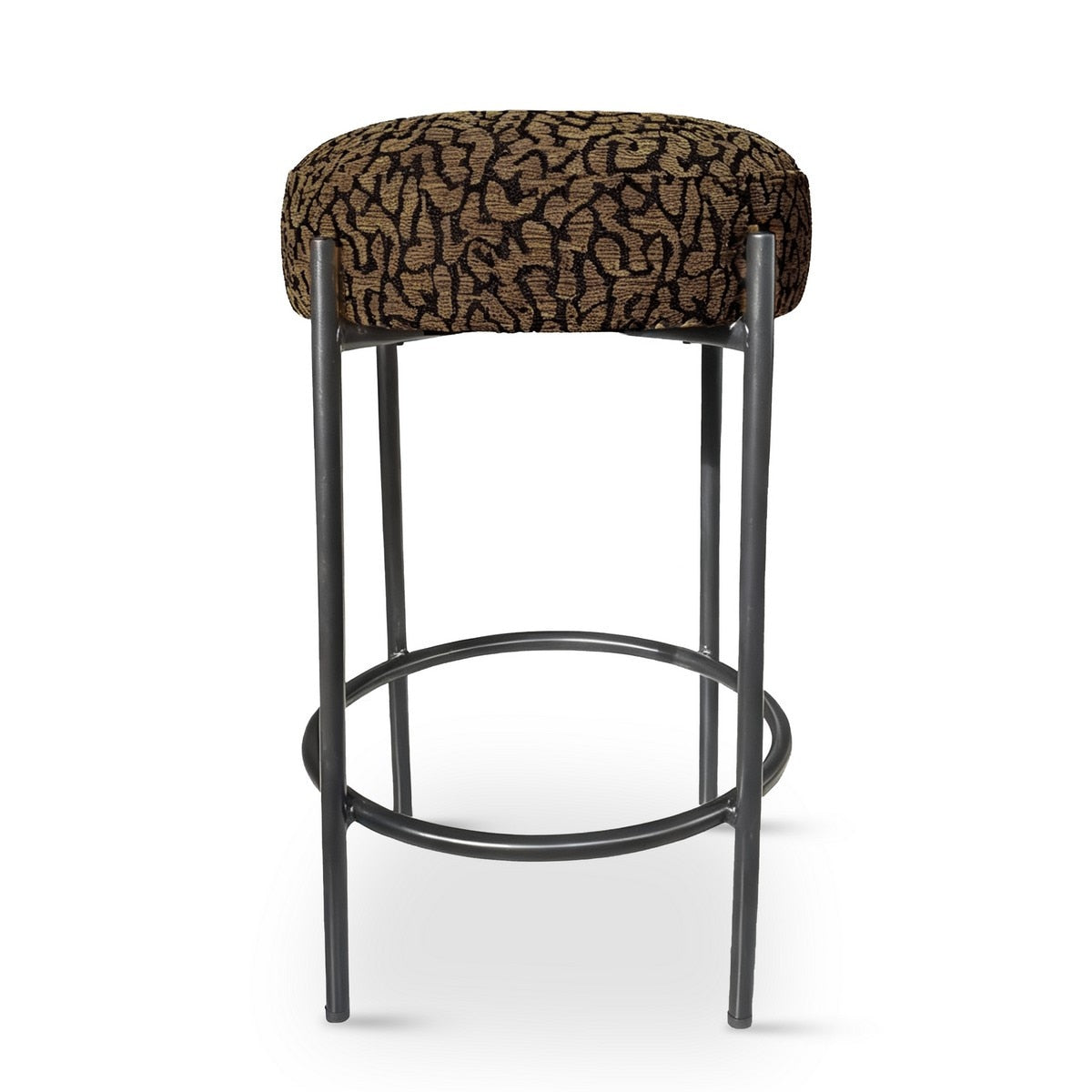 Crown Barstool , Black/Brown