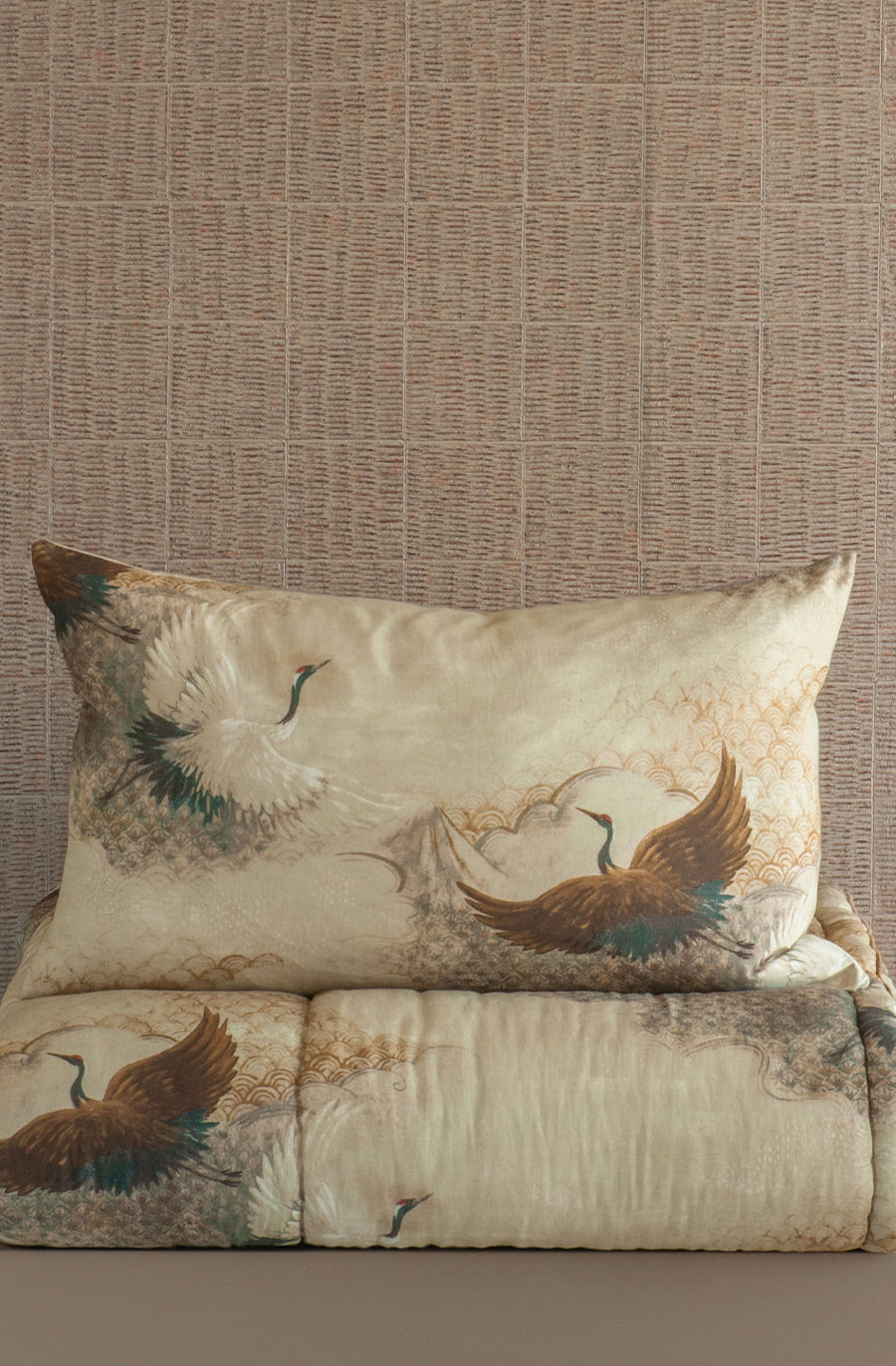 Tsuri Pillowcase Pair, Natural
