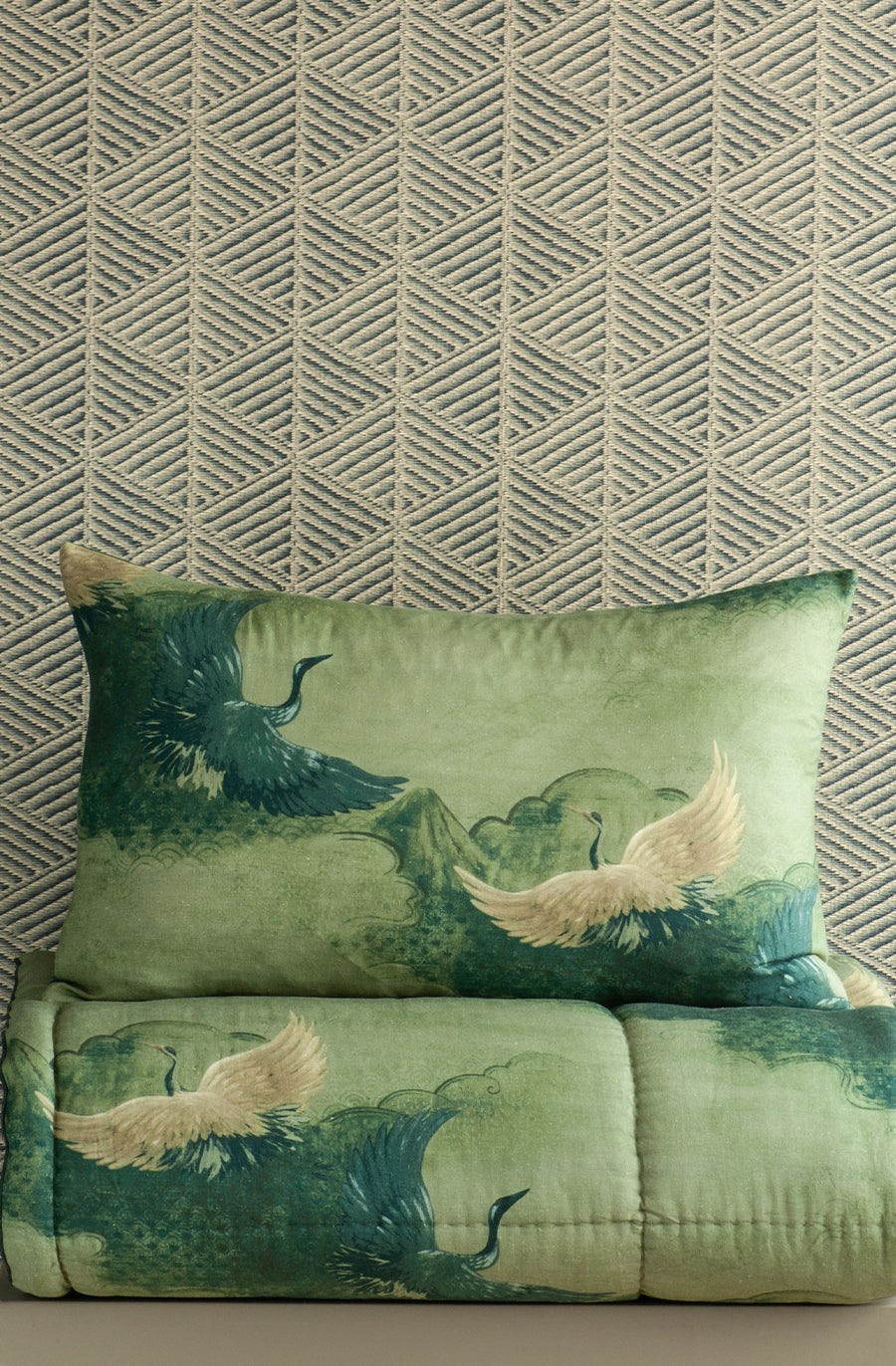 Tsuri Pillowcase pair, Spruce