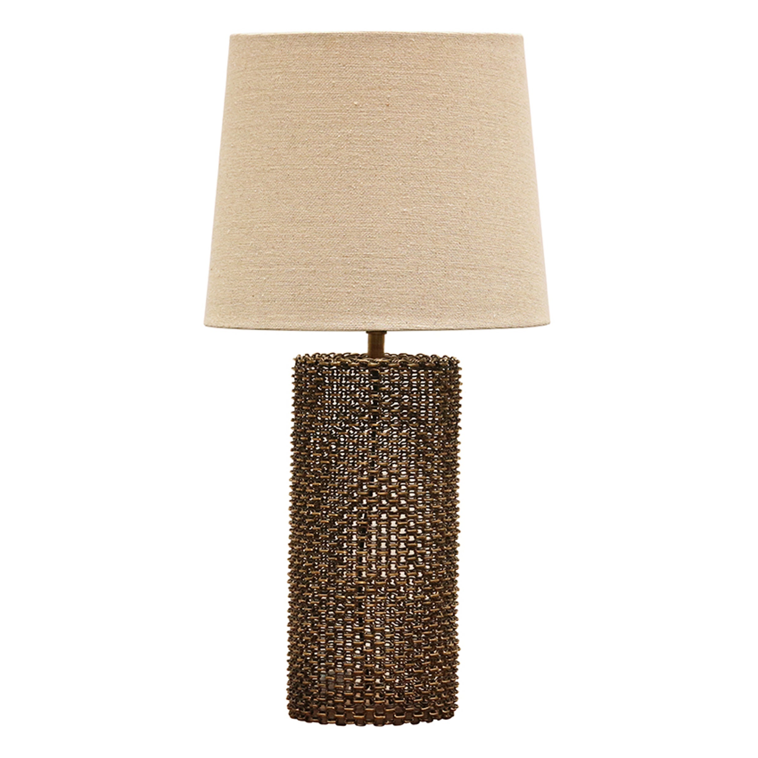 Woven Metal Lamp/Shade