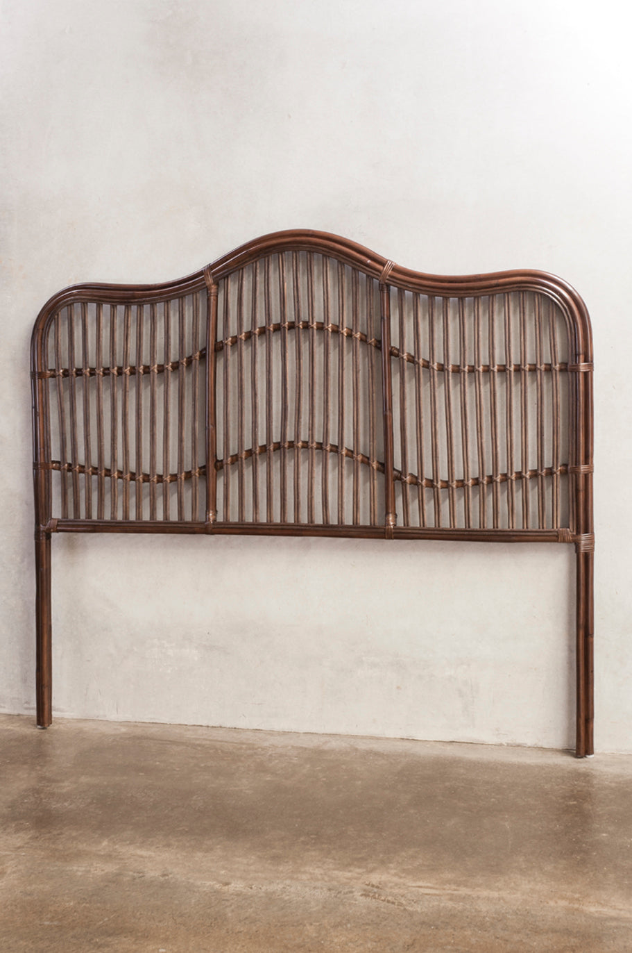 Curvale Queen Rattan Headboard