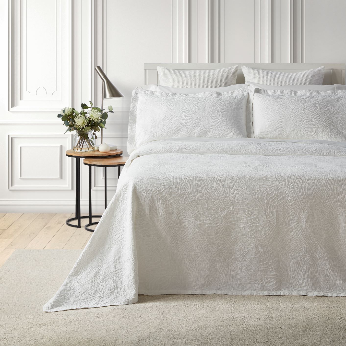 Dunes Bedspread King White