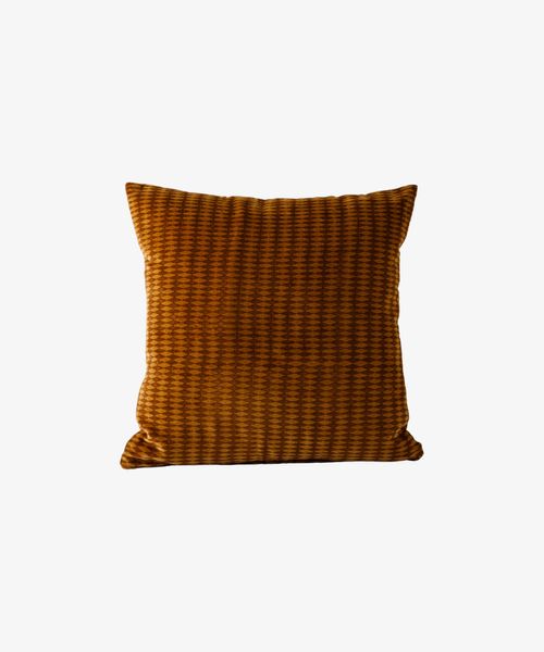 Tobacco Diamonds Handblock Cushion, 50x50cm