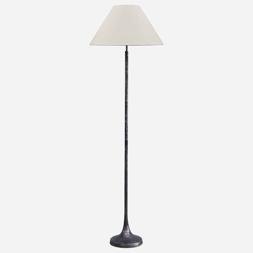 Manhattan Vintage Nickel Floor Lamp/Shade