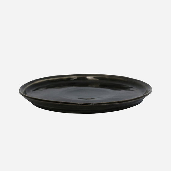 Black Creamery Lunch Plates Set 8