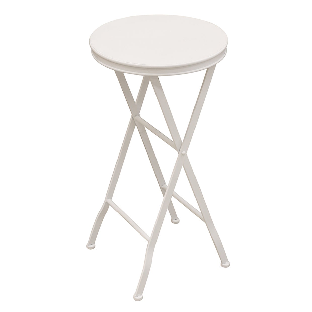 Metal Side Table White